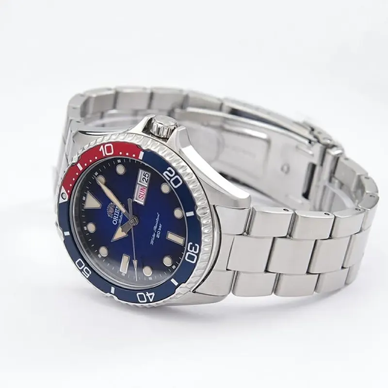 Orient Kamasu II Blue Dial Pepsi Bezel Diver Men's Watch- RA-AA0812L19B